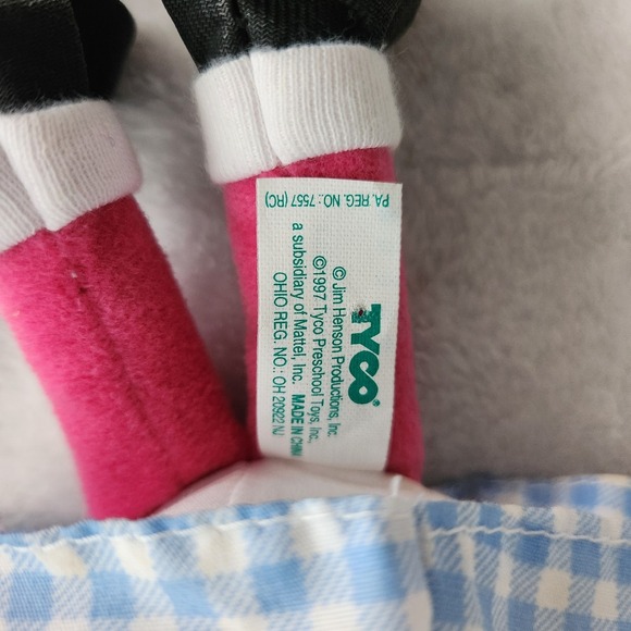 1997 SESAME STREET BEANS BETTY LOU PLUSH TOY BEAN BAG w/ TAGS NEW TYCO 8" - Picture 7 of 8